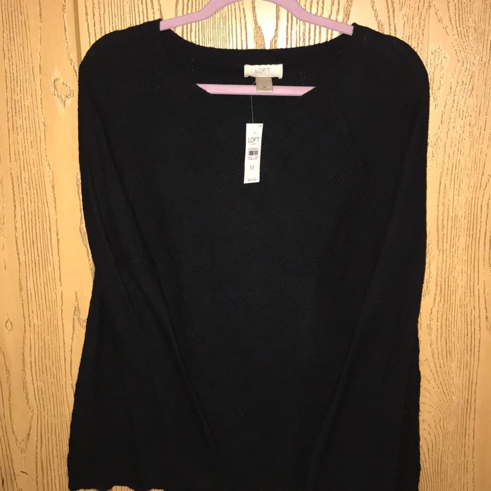 NWT Loft black sweater
